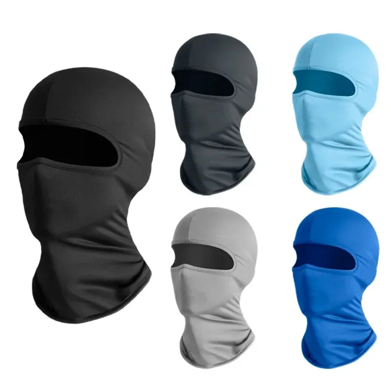 Balaclava Ski Mask - 1 個ユニセックスアイスシルクマスクオートバイ釣り自転車防風夏スカーフ男性と女性のための顔面帽子
