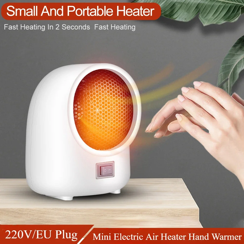 Hand Warmer Electric - 220Vホットファンヒーター ミニ電気ヒーター デスクトップ急速加熱 家庭用ポータブル電気ヒーター 家庭用オフィス用ウォーマー ハンドウォーマー
