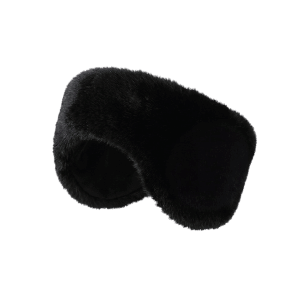 Earmuffs Foldable - 新しい折りたたみ式イヤーマフ、フェイクファーイヤーマフ、柔らかいフェイクファーの冬用イヤーウォーマー、暖かい裏地付き、車用折りたたみ式イヤーマフ