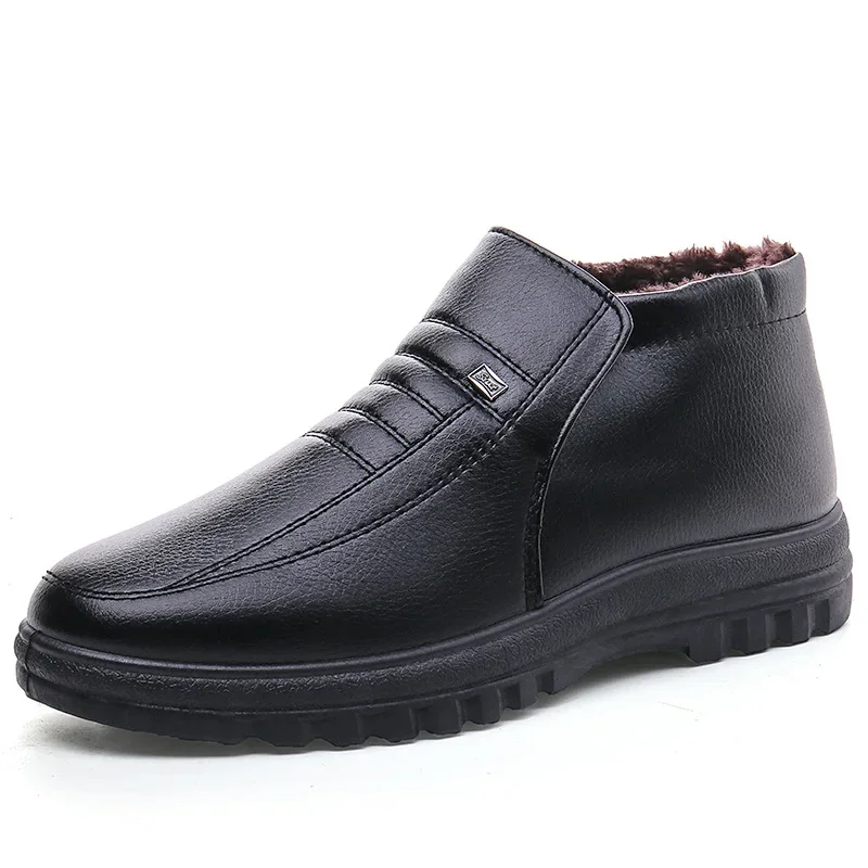 メンズカジュアルレザーシューズ,ラージサイズ,ウォーム,コッ - Waterproof Winter Boot のレビューと価格