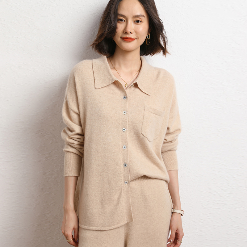 女性用カシミヤカーディガン100%,ニットセーター,シックな - Down Jacket Packable のレビューと価格