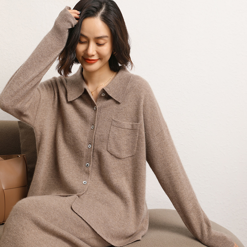 女性用カシミヤカーディガン100%,ニットセーター,シックな - Down Jacket Packable のレビューと価格