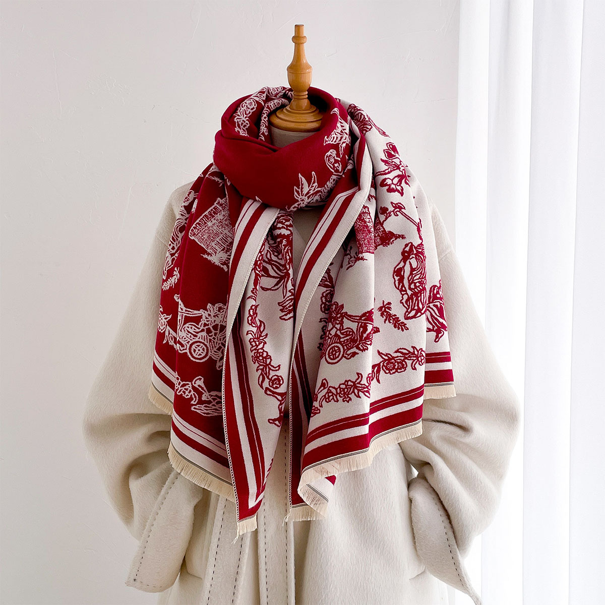 スカーフ 女性用ヒジャブ パシュミナ バンダナ ショール カ - Cashmere Pashmina Wrap のレビューと価格