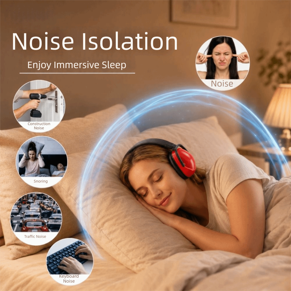 折りたたみ式で調整可能なイヤーマフ。騒音低減、遮音、防音効果 - Earmuffs Foldable のレビューと価格