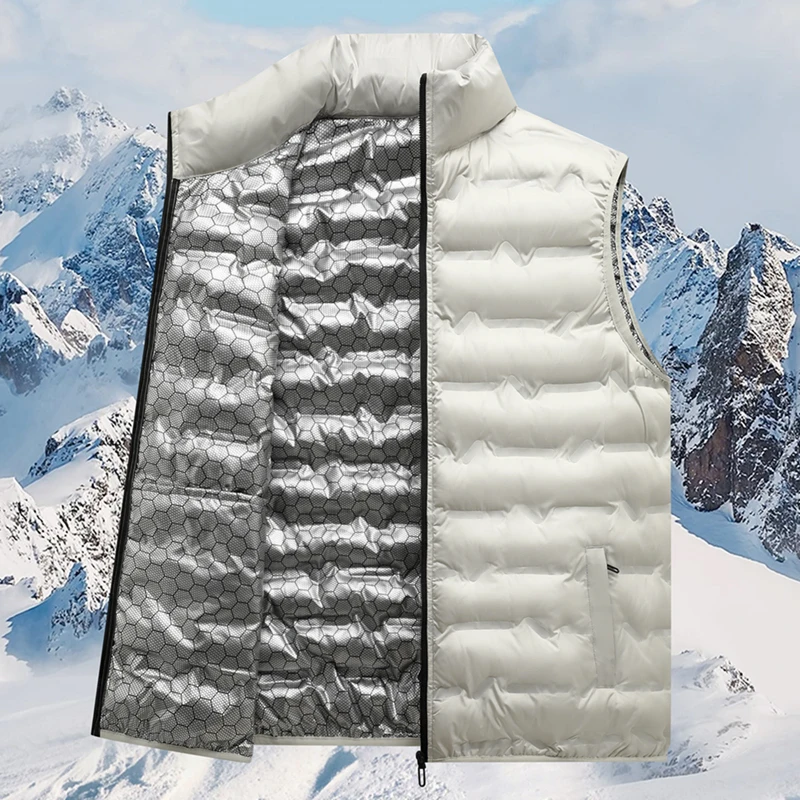 8XL メンズ 冬用ブランド 暖かいダウンコート ベスト カ - Down Jacket Packable のレビューと価格