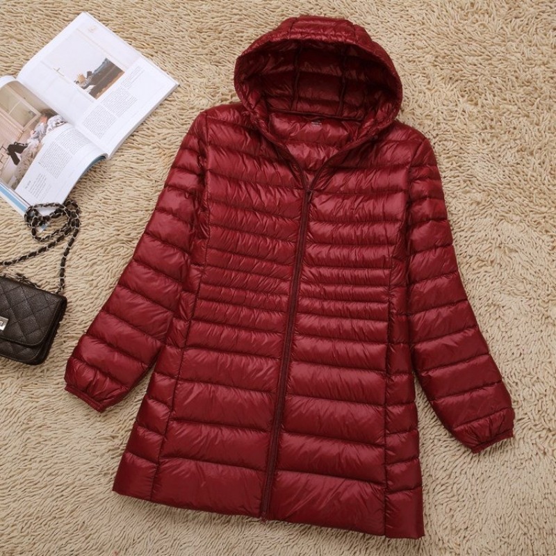 プラスサイズ 5XL 6XL 7XL 女性のフード付きパファ - Down Jacket Packable のレビューと価格