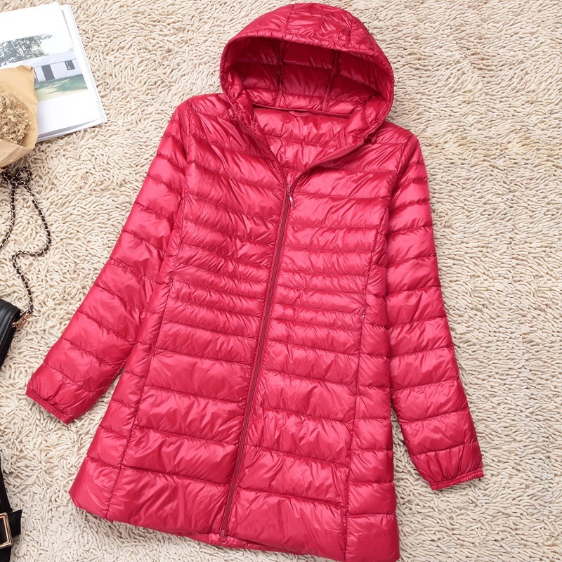 プラスサイズ 5XL 6XL 7XL 女性のフード付きパファ - Down Jacket Packable のレビューと価格