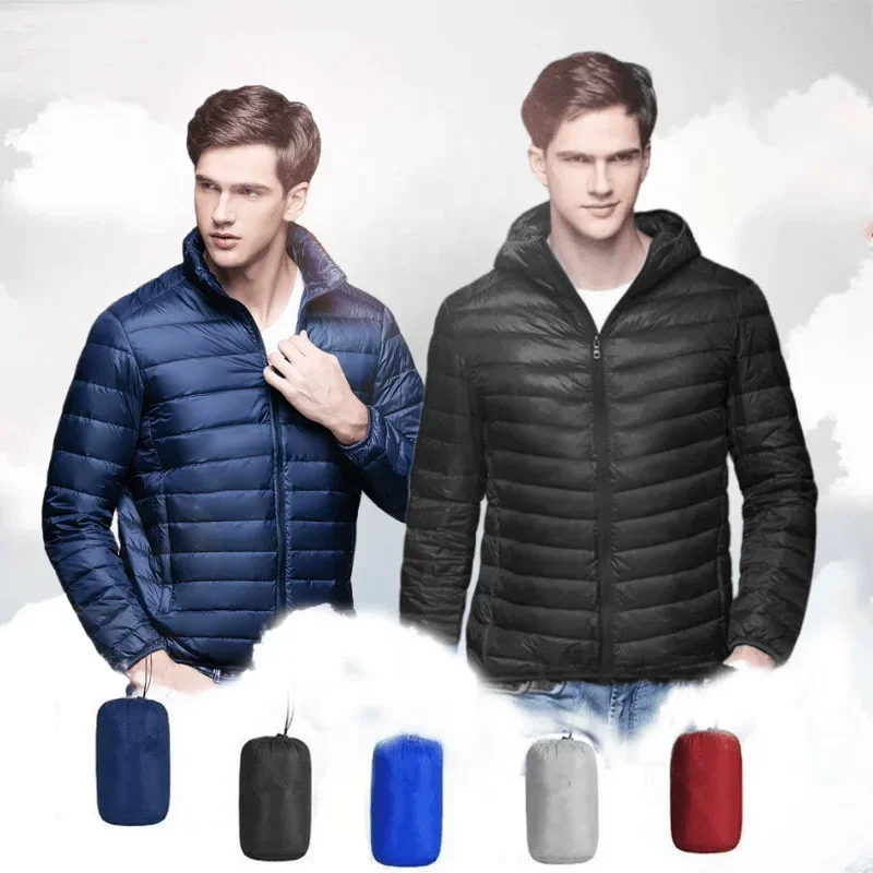 UETEEY 2024 秋冬ホワイトダックダウンジャケット男 - Down Jacket Packable のレビューと価格