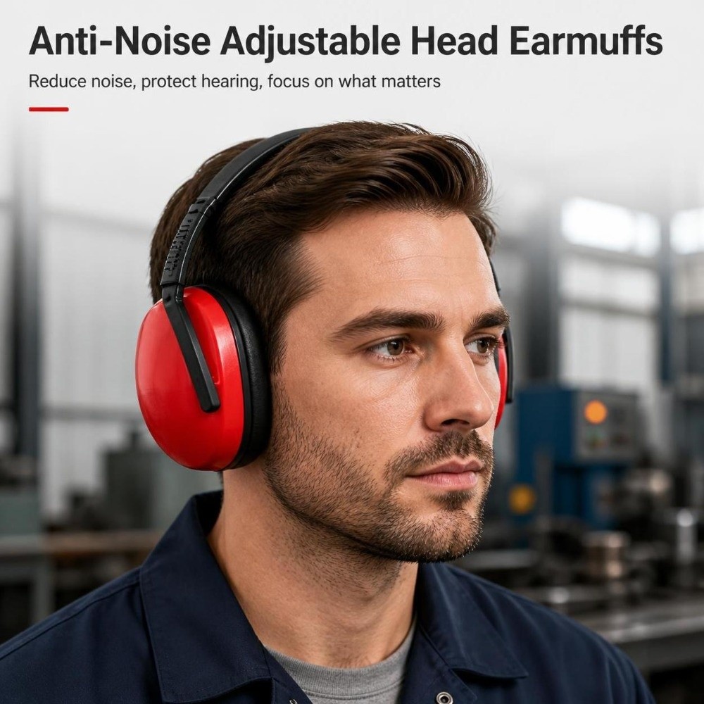 折りたたみ式で調整可能なイヤーマフ。騒音低減、遮音、防音効果 - Earmuffs Foldable のレビューと価格