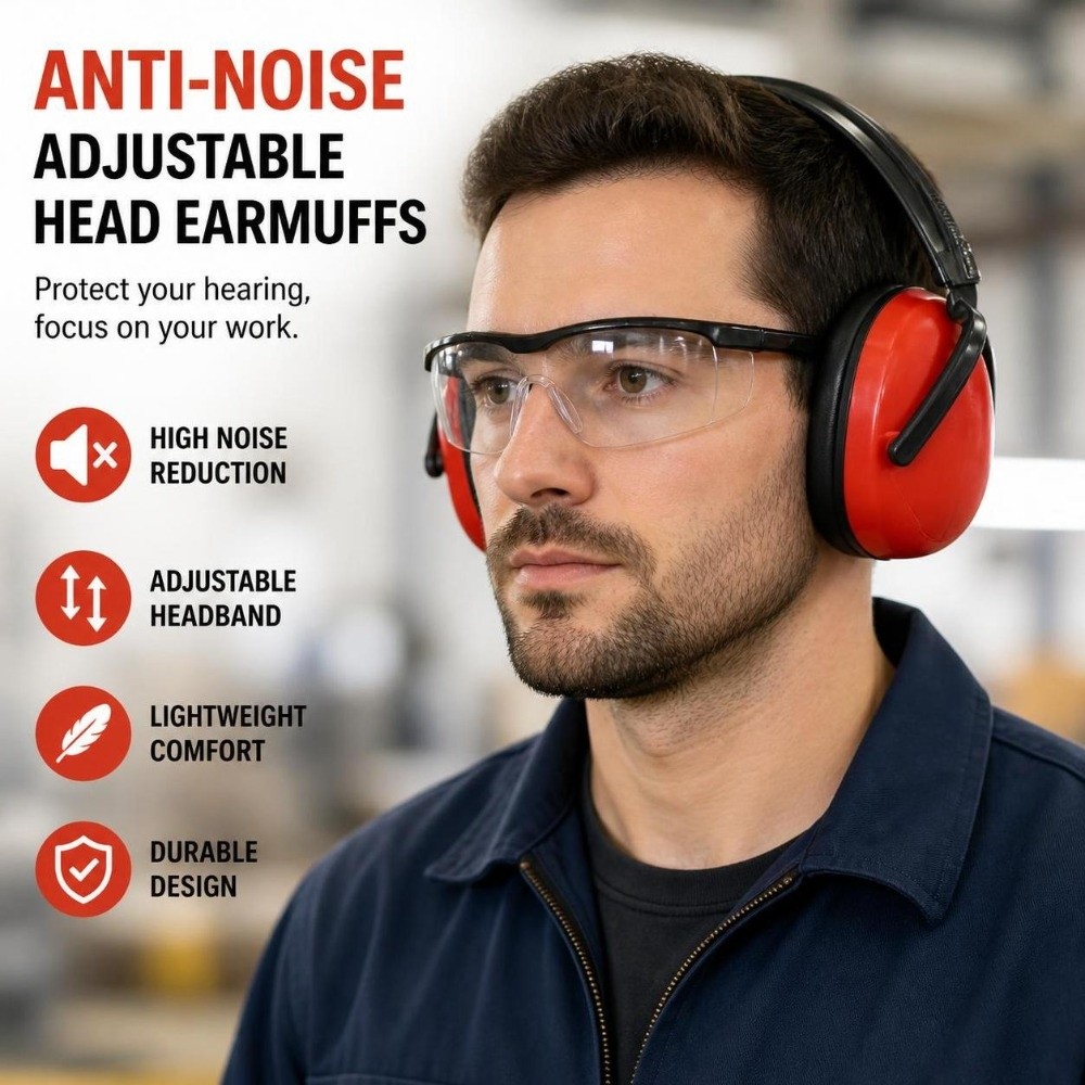 折りたたみ式で調整可能なイヤーマフ。騒音低減、遮音、防音効果 - Earmuffs Foldable のレビューと価格