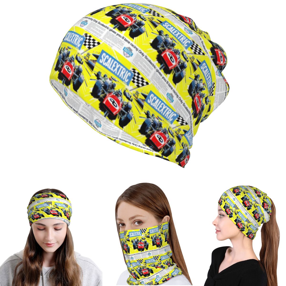 Scalextric ヴィンテージ スタッフ バンダナ ネッ - Knit Beanie Hat Warm のレビューと価格
