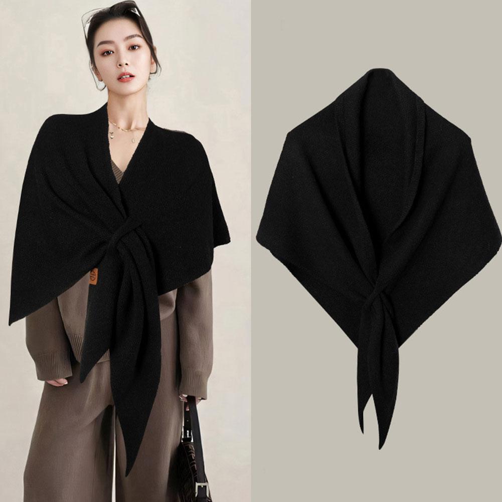 秋冬新作 レディース ネックラップ ウール混紡 三角ショール - Shawl Wrap Winter のレビューと価格
