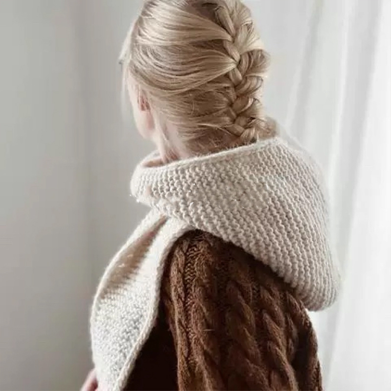 100%ウール ビッグソフィースカーフ オーバーサイズフード - Knit Beanie Hat Warm のレビューと価格