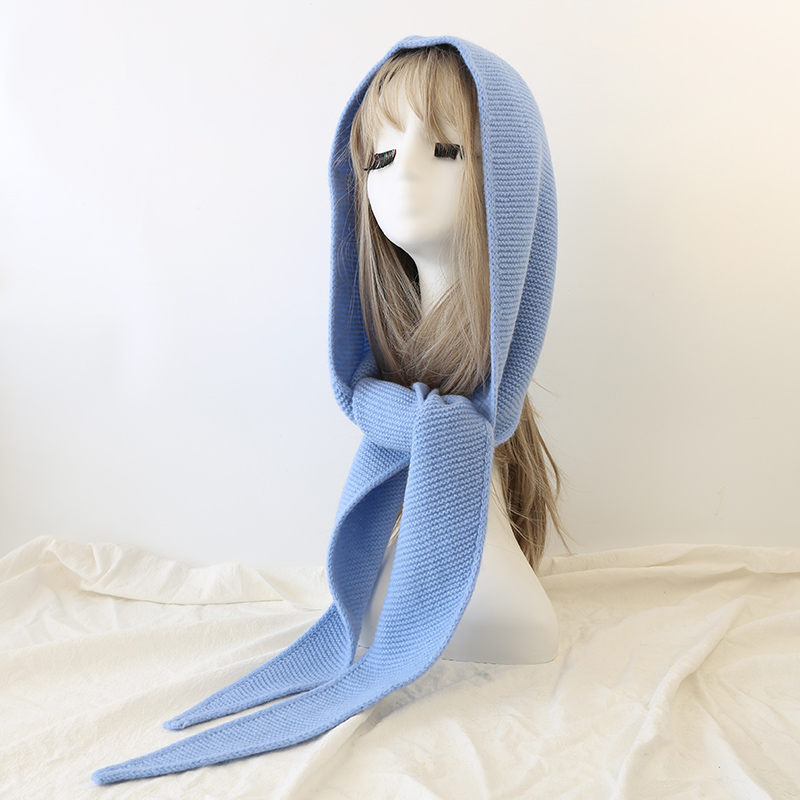 100%ウール ビッグソフィースカーフ オーバーサイズフード - Knit Beanie Hat Warm のレビューと価格