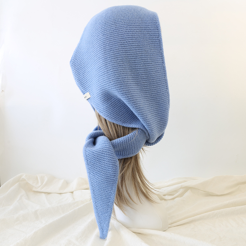100%ウール ビッグソフィースカーフ オーバーサイズフード - Knit Beanie Hat Warm のレビューと価格