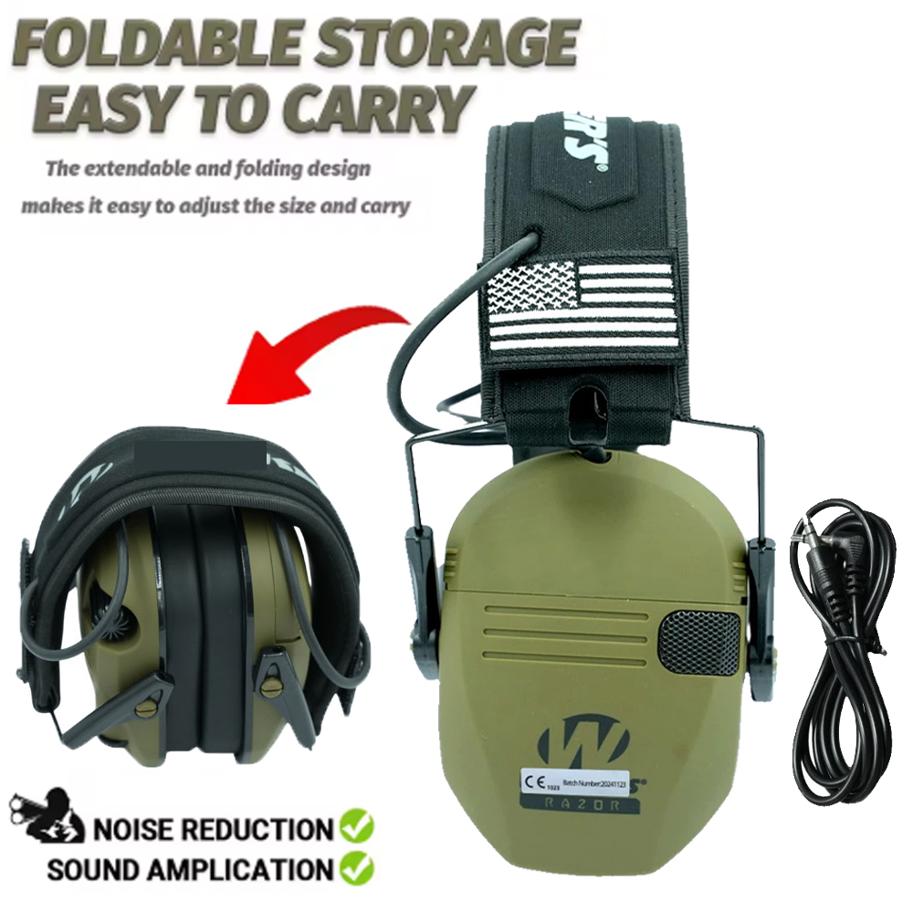 保護用イヤーマグ、超薄型電子折りたたみ式収納聴覚保護イヤーマ - Earmuffs Foldable のレビューと価格