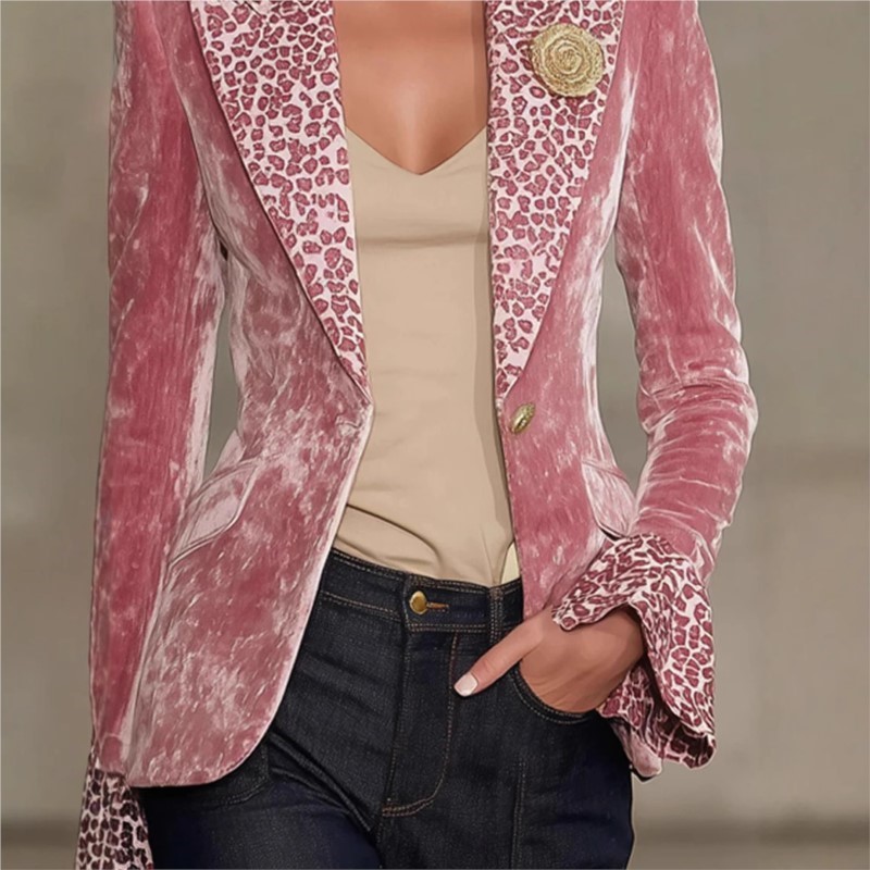 高級無地ベルベットブレザー女性のためのシングルブレスト女性ブ - Down Jacket Packable のレビューと価格