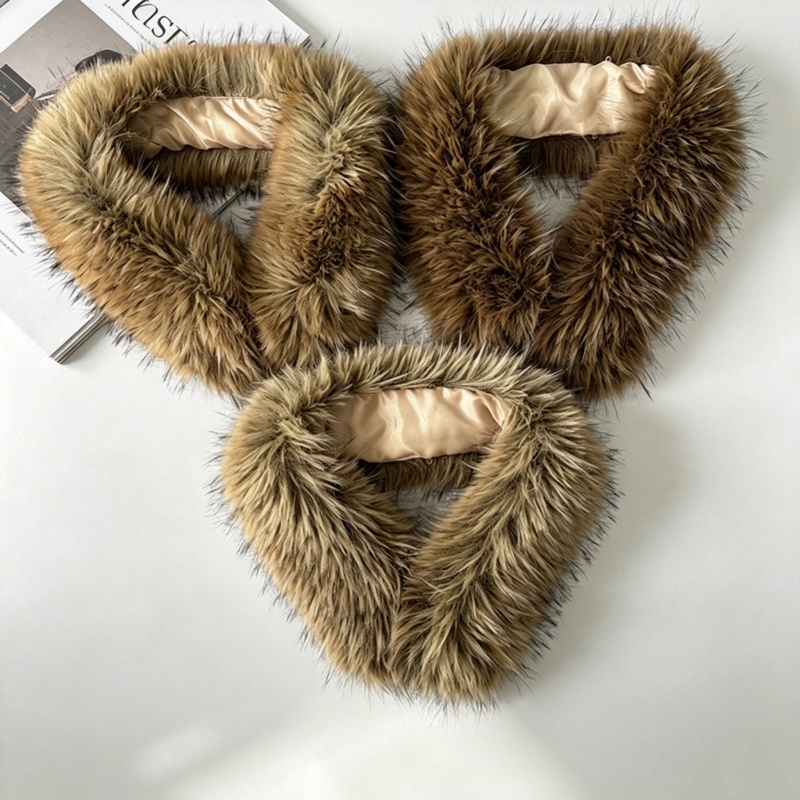 冬用コートのプラッシュファーカラートリム、フード付きパーカー - Shawl Wrap Winter のレビューと価格